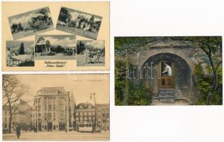 30 db RÉGI képeslap: történelmi magyar és külföldi városok, motívumok / 30 pre-1945 postcards: Histo...