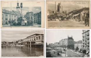 70 db RÉGI képeslap vegyes minőségben: főleg külföldi városok / 70 pre-1945 postcards in mixed quality: mostly European towns