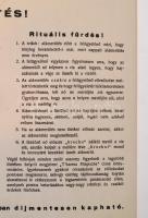 cca 1940 Női zsidó rituális fürdő mikve, felelös kiadó Weltz Izráel rabbi, Gewürcz Ferdinánd ny., pa...