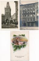 77 db RÉGI képeslap vegyes minőségben: főleg külföldi városok / 77 pre-1945 postcards in mixed quality: mostly European towns