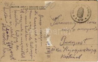 1938 Zsély, Zelovce; R. kath. kostol a fara / Római katolikus templom és plébánia. G. Jilovsky kiadá...