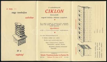 Schulz Tüzeléstechnikai és Építési Rt. és Diósy János Fémkereskedő kihajtható szórólapja, 2 db