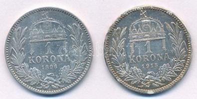 1896. 1K Ag "Ferenc József" + 1915. 1K Ag "Ferenc József" T:2,2- ph.
Adamo K5, ...