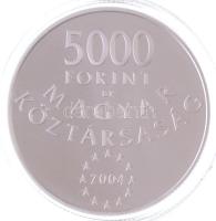 2004. 5000Ft Ag "Magyarország az Európai Unió tagja" kapszulában, nem hozzáillő 2004. 50.0...