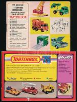 cca 1960-1990 4 db Matchbox katalógus