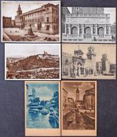 95 db főleg RÉGI képeslap vegyes minőségben: sok külföldi város / 95 mostly pre-1945 postcards in mixed quality: many European towns