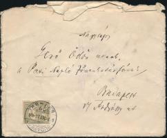 1907 Endrődi Sándor (1850-1920) költő, író, az MTA akadémikus autográf levele Petőfi témában. A levé...