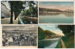 57 db főleg RÉGI képeslap vegyes minőségben: sok külföldi város (sok olasz) / 57 mostly pre-1945 postcards in mixed quality: many European towns (many Italian)
