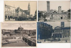 57 db főleg RÉGI képeslap vegyes minőségben: sok külföldi város (sok olasz) / 57 mostly pre-1945 pos...