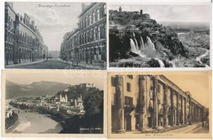 57 db főleg RÉGI képeslap vegyes minőségben: sok külföldi város (sok olasz) / 57 mostly pre-1945 pos...