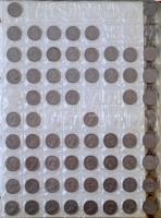 NSZK 1949-1996. Pfennig-gyűjtemény berakóban, különböző évszám-verdejel. 1pf (139db), 2pf (159db), 5pf (134db), 10pf (138db), 50pf (113db) T:vegyes GFR 1949-1996. Pfennig-collection in coin holder, different years and mintmarks. 1 Pfennig (139pcs), 2 Pfennig (159pcs), 5 Pfennig (134pcs), 10 Pfennig (138pcs), 50 Pfennig (113pcs) C:mixed