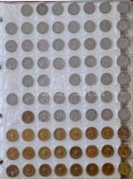 NSZK 1949-1996. Pfennig-gyűjtemény berakóban, különböző évszám-verdejel. 1pf (139db), 2pf (159db), 5...