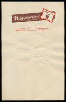 Nagykovácsy Üzletház szórólapjai és fejléces levélpapírja, 3 db