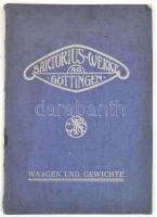 1931 Sartorius-Werke Aktiengesellschaft Göttingen, Waagen und Gewichte katalógus, 54p