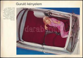 1972 Trabant 601. Magyar nyelvű, színes, képes prospektus, Zwickau, VEB Sachsenring Automobilwerke, ...