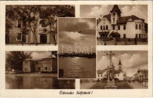 1949 Siófok, Hullám szálloda, Községháza, üdülő, Balaton. Orendy kiadása (EB)