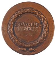 Madarassy Walter (1909-1994) DN "Balázs Béla-díj" Br díjérem (78mm) T:2
Hungary ND "...