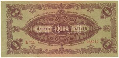 1945. 10.000P betűhibás "MNB" bélyeggel T:II szép papír
Adamo P23e
