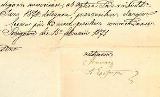 1871 Simor János (1813-1891) esztergomi érsek által aláírt egyházi irat