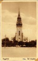1940 Nagykőrös, Református templom, villanypózna (EK)