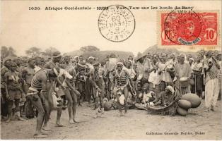 French Soudan, Tam Tamsur les birds du Bany / African folklore, indigenous dancers