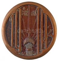 Zutt Richard (1887-1938) 1914. "A kultúráért és a hazáért / A KÉVE" Br emlékérem (85mm) T:...