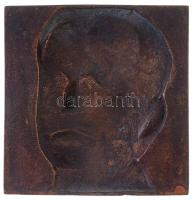 1921. "Kisfaludi Stróbl" Br plakett (97x99mm) T:2-