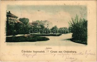 1900 Sopron, Oedenburg; Deák tér / square