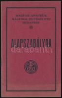 1933 Magyar Amateur Mágusok Egyesülete Budapest. Alapszabályok. Bp., (1933.), Arany János-ny., 16 p. Kiadói papírkötésben.