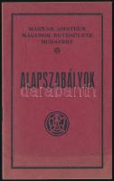 1933 Magyar Amateur Mágusok Egyesülete Budapest. Alapszabályok. Bp., (1933.), &quot;Arany János-ny.&quot;, 16 p. Kiadói papírkötésben.