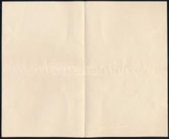 1911 Prohászka Ottokár (1858-1927) római katolikus pap, író, autográf levele, melyben elfoglaltságár...