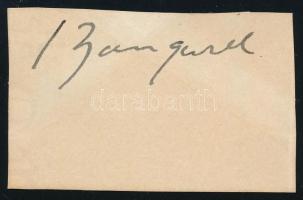 Israel Zangwill (1864-1926) cionista író aláírása kivágáson / Zionist writer autograph signature