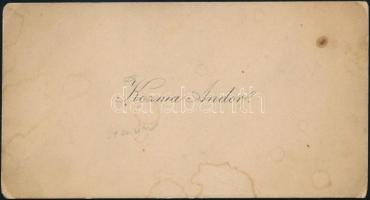 Kozma Andor. (1861-1933) Költő, műfordító autográf sorai melyben a - számára akkor még ismeretlen - ...