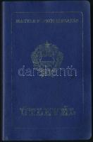 1988 Magyar Népköztársaság által kiállított fényképes útlevél, holland, svéd, marokkói, német, görög...