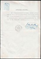 1944 Zsidó személy kivételezettség miatt kiadott erkölcsi bizonyítványának korabeli, hiteles másolat...