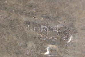 Ezüst(Ag) áttört fülbevalópár labradorit kővel díszítve,  jelzett, 3,5x1,5 cm, bruttó: 6,3 g