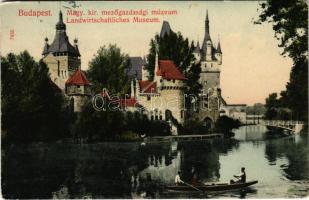 1909 Budapest XIV. Városliget, M. kir. mezőgazdasági múzeum (Vajdahunyad vára). Taussig A. 7855.