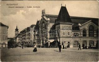 Budapest IX. Központi vásárcsarnok, villamos, Hotel Nádor szálloda. D.T.C.L. 1907. Bdp. 33. (ragasztónyom / glue marks)