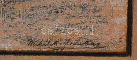 Mihálik jelzéssel: Házikó. Ceruza, papír, 21x30,5 cm