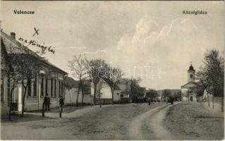 1914 Velence, utca, községháza, templom (fl)