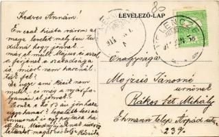 1914 Velence, utca, községháza, templom (fl)