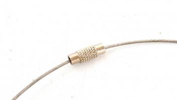 Bulgari jelzésű medál, sodrony lánccal, d: 14 cm