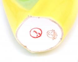 Retró porcelán váza, jelzett, apró kopásokkal, m: 34 cm