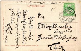 1912 Munkács, Mukacheve, Mukacevo; városháza, Pannonia könyvnyomda, Rochlitz F., Grünfeld W., Rosner...