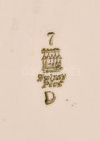 Zsolnay süteményes tál. Fehér mázas, jelzett, kopásokkal 41,5x16 cm