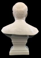 Herendi Lenin porcelán büszt, fehér mázas, hibátlan, jelzett, m: 17 cm