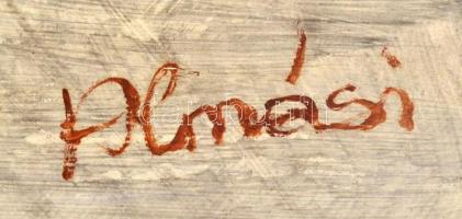 Almási jelzéssel: Fekvő női akt. Olaj, farost, 44×52,5 cm