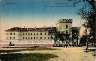 Temesvár, Timisoara; Hunyadi várkastély. Vasúti levelezőlapárusítás 55. sz. 1918. / Castelul Huniade / castle