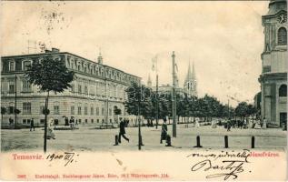 1900 Temesvár, Timisoara; Józsefváros, templom. Nachbargauer János 7087. / Iosefin, church