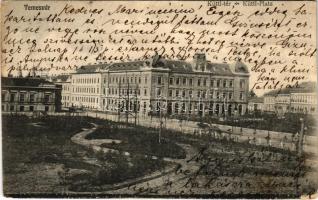 1906 Temesvár, Timisoara; Küttl tér / square (EK)